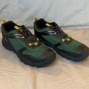 KEEN Waterproof Trail Shoes Green Black Yellow Size 5